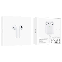 Наушники вставные HOCO EW91 bluetooth 6.0 с микр. белый (1/20/200)