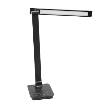 Светильник настольный Ultraflash UF-834 8W LED 3 ур.ярк.+димируемый USB черный (1/30)