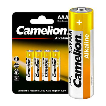 Батарейка Camelion Normal LR03 AAA BL4 Alkaline 1.5V (4/48/1152)