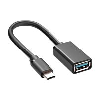 Адаптер KS-IS KS-725 Type-C (m)-USB3.1 (f) OTG черный