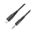 Кабель AUX Без бренда Cable Jack 3.5mm (m)-Jack 3.5mm (m) 1.0м ткань черный