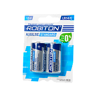 Батарейка Robiton STANDARD LR14 C BL2 Alkaline 1.5V (2/12/192)