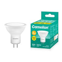 Лампа светодиодная Camelion JCDR GU5.3 15W 3000К 220V софит 50мм матовая белый (1/5/100)