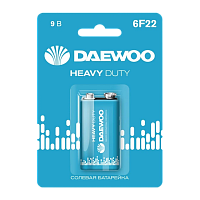 Батарейка Daewoo Крона 6F22 BL1 Heavy Duty 9V (1/12/144)
