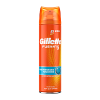 Гель для бритья Gillette FUSION увлажняющий 200мл (1/3/6)