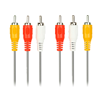 Кабель Smartbuy KA-233 3xRCA (m)-3xRCA (m) 3.0м силикон черный (1/125)