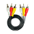 Кабель ENERGY POWER 3xRCA (m)-3xRCA (m) 1.5м ПВХ черный в пакете (1/600)