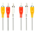 Кабель Smartbuy KA-231 3xRCA (m)-3xRCA (m) 1.8м силикон черный (1/25)