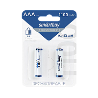 Аккумулятор бытовой Smartbuy HR03 AAA BL2 NI-MH 1100mAh (2/24/240) 