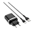 Сетевое З/У HOCO C12Q 1USB 3.0A QC3.0 с кабелем Type-C черный (1/10/100)
