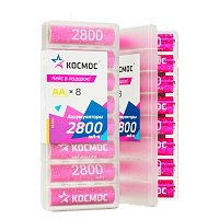 Аккумулятор бытовой Космос HR6 AA БОКС8 NI-MH 2800mAh (8/320)