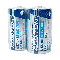 Батарейка Robiton STANDARD LR20 D SH2 Alkaline 1.5V (2/12/144)