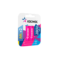 Аккумулятор бытовой Космос HR6 AA BL2 NI-MH 2800mAh (2/24/288)