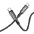 Кабель HOCO S51 Type-C (m)-Type-C (m) 1.2м 3.0A 100W нейлон синий (1/16/160)