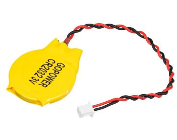 Батарейка GoPower CR2032 PC1 Литиевая 240mAh с выводами 2pin BIOS (1/1600)