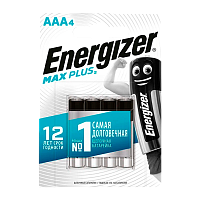 Батарейка Energizer MAX Plus LR03 AAA BL3+1 Alkaline 1.5V (4/48)