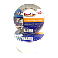 Клейкая лента NewLine 50мм*40м алюминий акрил 50мкм (1/36) 