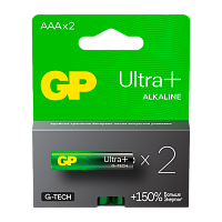 Батарейка GP ULTRA PLUS G-tech LR03 AAA BL2 Alkaline 1.5V (2/20/160) R