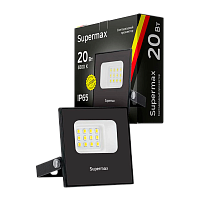 Прожектор светодиодный Supermax 20W IP65 6500К дневной (1/100)