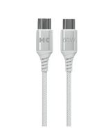 Кабель MORE CHOICE K69aa Type-C (m)-Type-C (m) 2м 3.0A 60W нейлон белый (1/20/200)