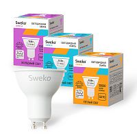 Лампа светодиодная Sweko PAR16 GU10 15W 6500К 230V (1/5/100)
