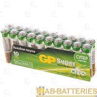 Батарейка GP Super LR03 AAA SH20 Alkaline 1.5V (20/320/960) R