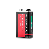 Батарейка Minamoto Крона 6F22 SH1 Heavy Duty 9V (1/10/400/500)