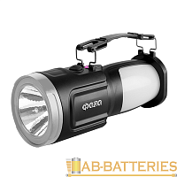 Фонарь туристический Фаzа AccuF8-L1W/L24 1W 1+24LED от аккумулятора черный (1/20/40)