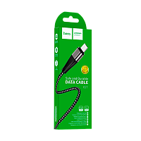 Кабель HOCO X57 USB (m)-microUSB (m) 1м 2.4A нейлон черный (1/33/330)