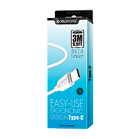 Кабель Borofone BU8 USB (m)-Type-C (m) 1.2м 2.4A TPE черный (1/252)