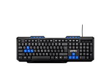 Клавиатура проводная Perfeo PF-006 COMMANDER USB 1.5м черный (1/20)