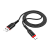Кабель HOCO X59 USB (m)-Type-C (m) 1.0м 3.0A нейлон черный (1/33/330)