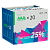 *Батарейка Космос LR03 AAA BOX20 Alkaline 1.5V (20/640) 