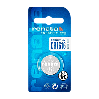 Батарейка Renata CR1616 BL1 Lithium 3V (10/300/2400)