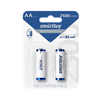 Аккумулятор бытовой Smartbuy HR6 AA BL2 NI-MH 2500mAh (2/24/240) 