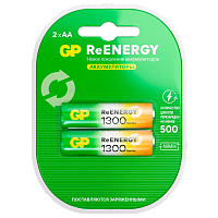 Аккумулятор бытовой GP HR6 AA BL2 NI-MH 1300mAh в пластиковой упаковке клемшел (2/20/200)