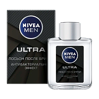 Лосьон Nivea Ultra после бритья антибакт. 100мл (1/24)