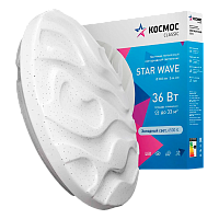 Светильник настенно-потолочный Космос STAR WAVE 6500 Classic 36W 230V LED белый (1/20)