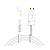Кабель HOCO X24 USB (m)-Type-C (m) 1.0м 2.4A TPE белый (1/31/310)