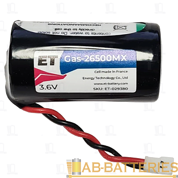Батарея ET Gas-26500MXCN 3.6В, cell made in China