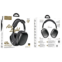 Наушники полноразмерные HOCO W35 Air bluetooth 5.3 с микр. черный (1/40)