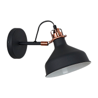 Светильник настенный Camelion WML-425 Amsterdam 40W 230V E27 черный медный (1/12)