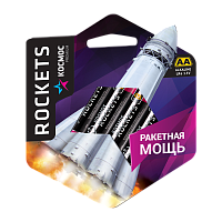 Батарейка Космос ROCKETS LR6 AA BL4 Alkaline 1.5V (4/24/240) 