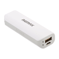 Внешний аккумулятор Remax RPL-3 Mini White 2600mAh 1.0A 1USB серый