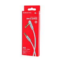 Кабель AUX Borofone BL4 Jack 3.5mm (m)-Jack 3.5mm (m) 2м ПВХ серебряный (1/63/252)