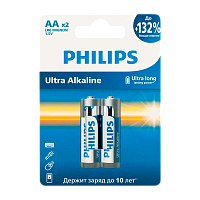 Батарейка Philips Ultra LR6 AA BL2 Alkaline 1.5V (2/24/144/11520)