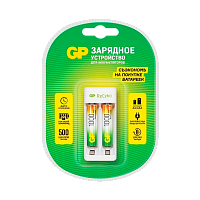 З/У для аккумуляторов GP E211/100AAAHCCS-2CR1 AA/AAA Ni-MH 2 слота +2AAA 1000mAh (1/5/10)