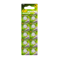 Батарейка GP G10/LR1130/LR54/389A/189 BL10 Alkaline 1.5V отрывные (10/250/5000)