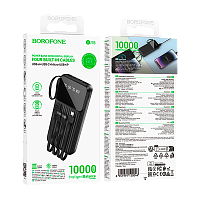 Внешний аккумулятор Borofone BJ76 10000mAh 2.0A 2USB/Type-C/MicroUSB черный (1/60)
