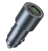 Автомобильное З/У HOCO NZ15 1USB+1Type-C 60W с кабелем Type-C черный 